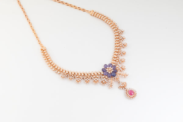 Tanzanite Blossom Necklace zaveribros.com