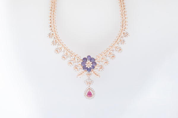 Tanzanite Blossom Necklace zaveribros.com