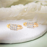 Sparkling Diamond Hoop Earrings zaveribros.com