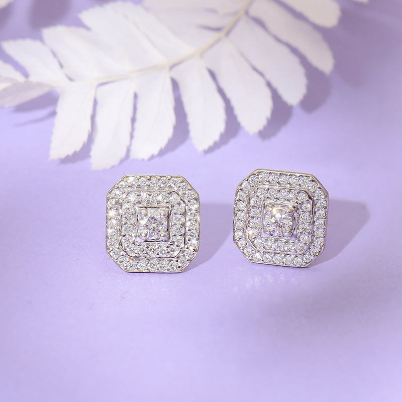 Radiant Diamond Earrings zaveribros.com