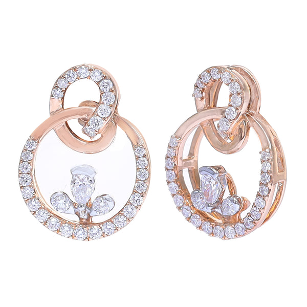 Whispers of Elegance Diamond Drop Earrings zaveribros.com