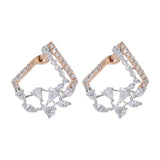 Avant-Garde Diamond Stud Earrings zaveribros.com