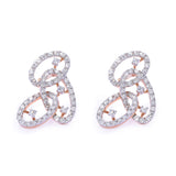 Intertwined Elegance Diamond Stud Earrings zaveribros.com