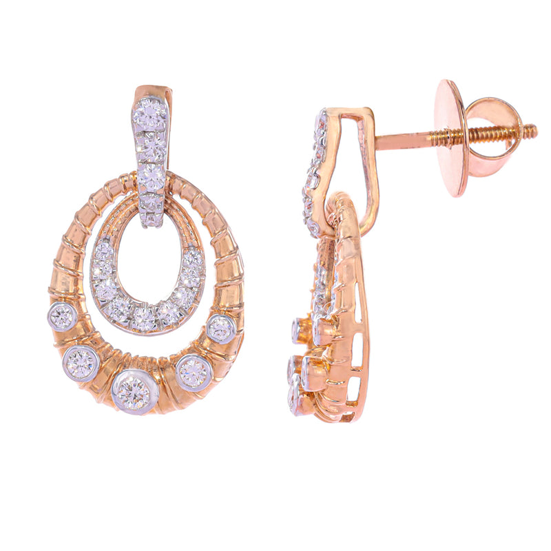 Luxurious Diamond Drop Earrings zaveribros.com