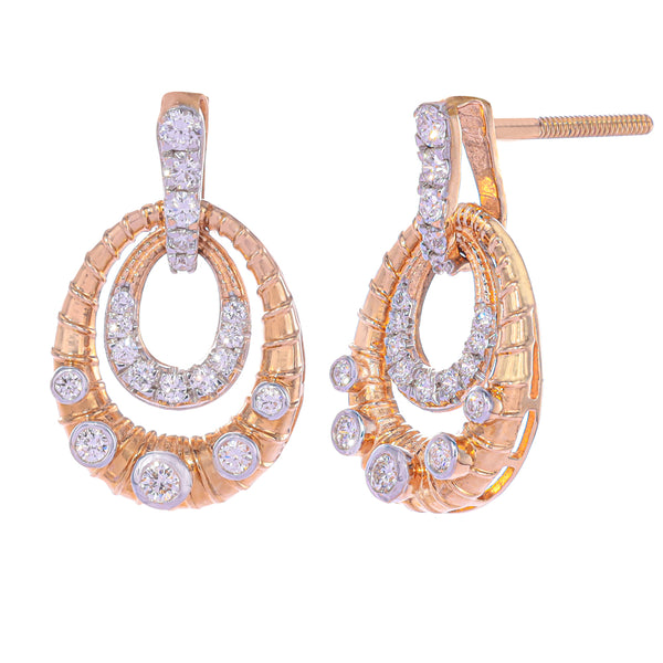 Luxurious Diamond Drop Earrings zaveribros.com