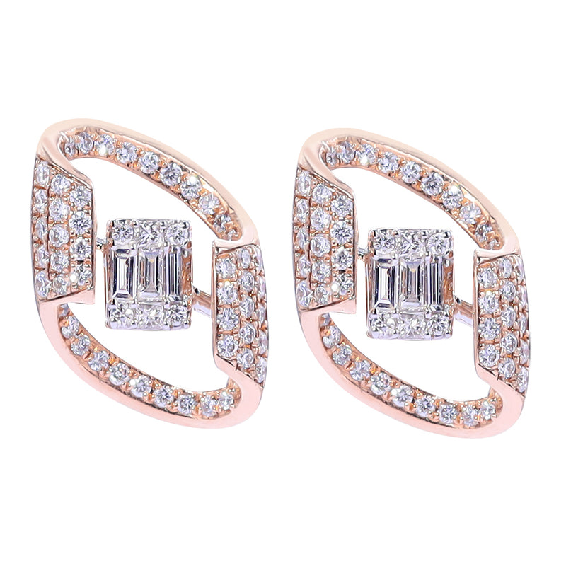 Timeless Allure Diamond Stud Earrings zaveribros.com