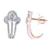 Celestial Charm Diamond Hoop Earrings zaveribros.com