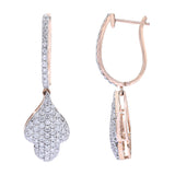 Luminous Grace Diamond Drop Earrings zaveribros.com