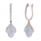 Luminous Grace Diamond Drop Earrings zaveribros.com