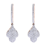 Luminous Grace Diamond Drop Earrings zaveribros.com