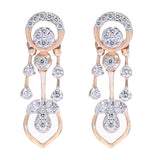 Glamour Flow Diamond Drop Earrings zaveribros.com