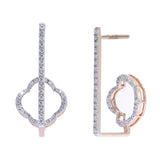 Timeless Infinity Diamond Drop Earrings zaveribros.com