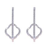 Timeless Infinity Diamond Drop Earrings zaveribros.com