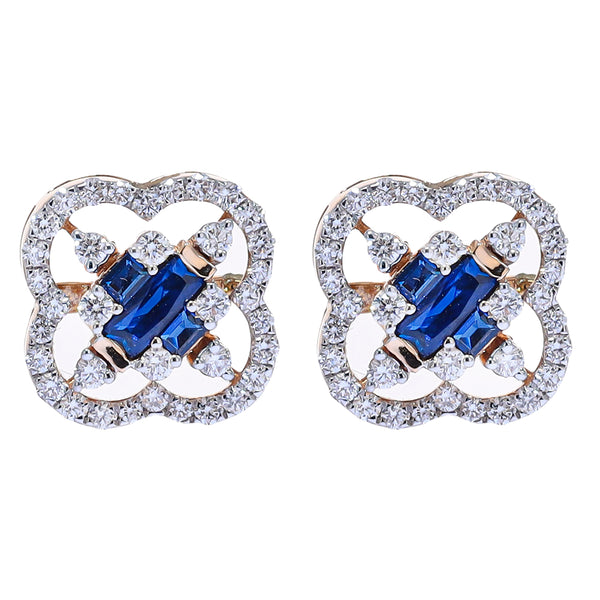 Regal Radiance Diamond Stud Earrings zaveribros.com