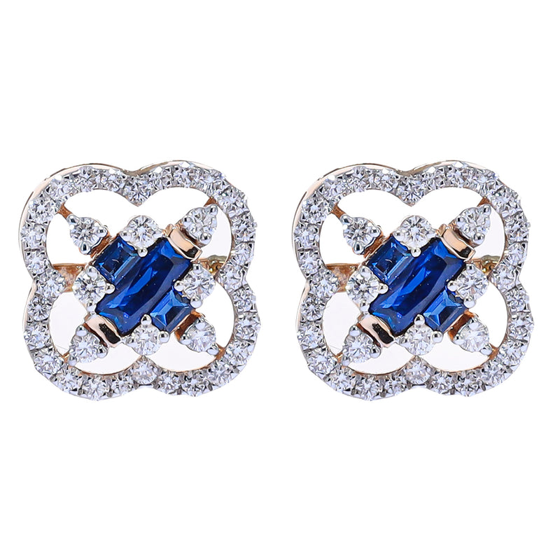 Regal Radiance Diamond Stud Earrings zaveribros.com