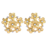 Blooming Elegance Diamond Stud Earrings zaveribros.com