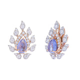 Regal Blossom Diamond Stud Earrings zaveribros.com