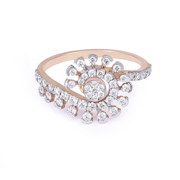 Solitaire Vine Ring zaveribros.com