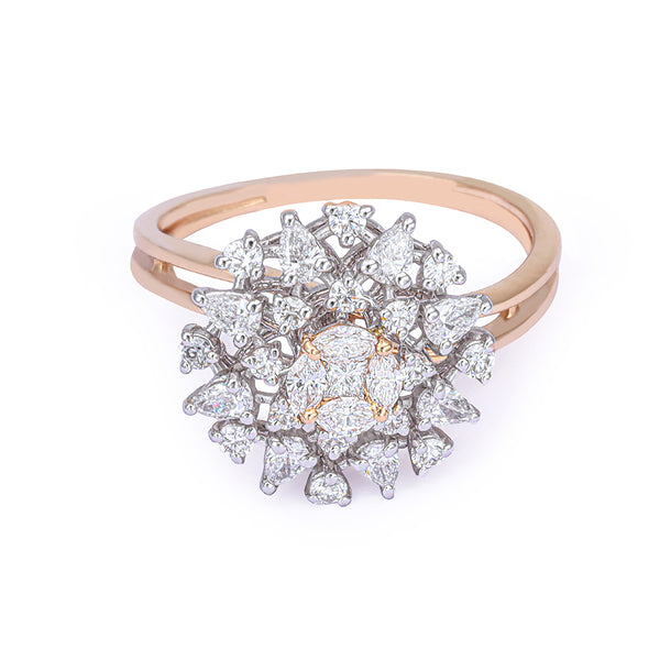 Floral Diamond Ring zaveribros.com