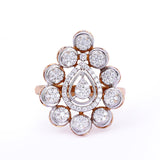 Golden Leaf Diamond Ring zaveribros.com