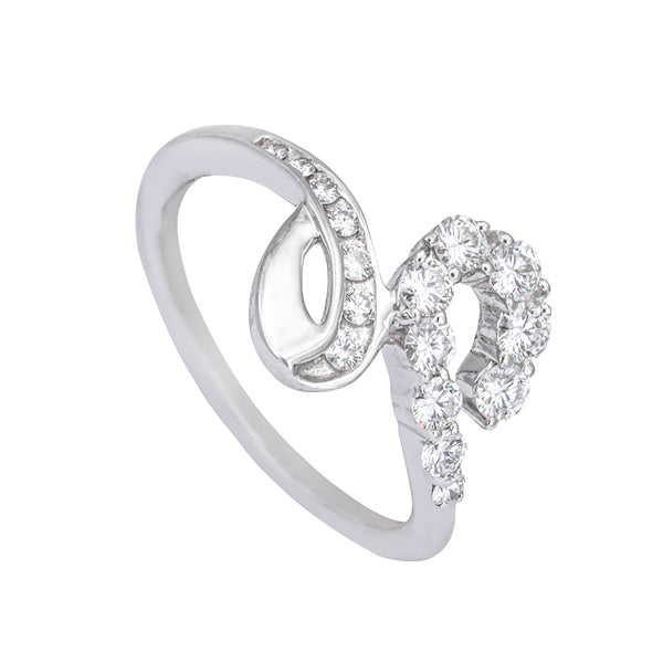 Modern Elegance White Gold Diamond Ring zaveribros.com