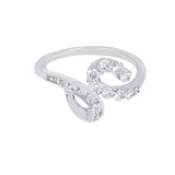 Modern Elegance White Gold Diamond Ring zaveribros.com