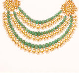 Emerald Elegance Polki Necklace zaveribros.com