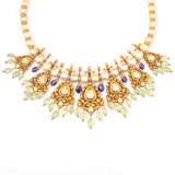 Emerald Polki Pearl Necklace zaveribros.com