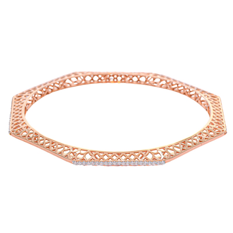 Gold Oval Green Gemstone Kids Bangle (Copy) zaveribros.com