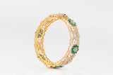 Regal Diamond and Emerald Bangle  zaveribros.com