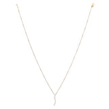 Cascading Brilliance 18K Gold Diamond Drop Necklace" zaveribros.com