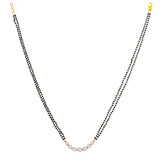 Timeless Blooms 18K Gold Diamond Mangalsutra Necklace zaveribros.com