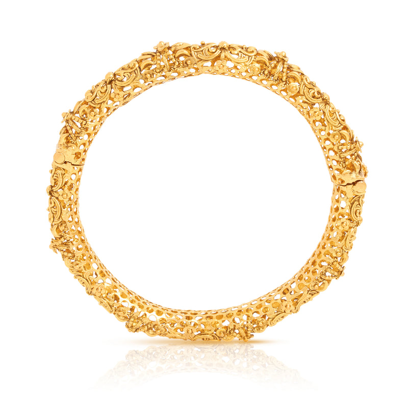 Conventional Gold Bangle - zaveribros.com