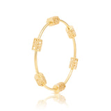 Charming Gold Bangle - zaveribros.com