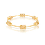 Charming Gold Bangle - zaveribros.com