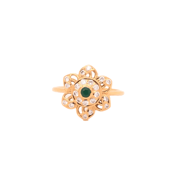 Elegant Flower Diamond Ring freeshipping - zaveribros.com