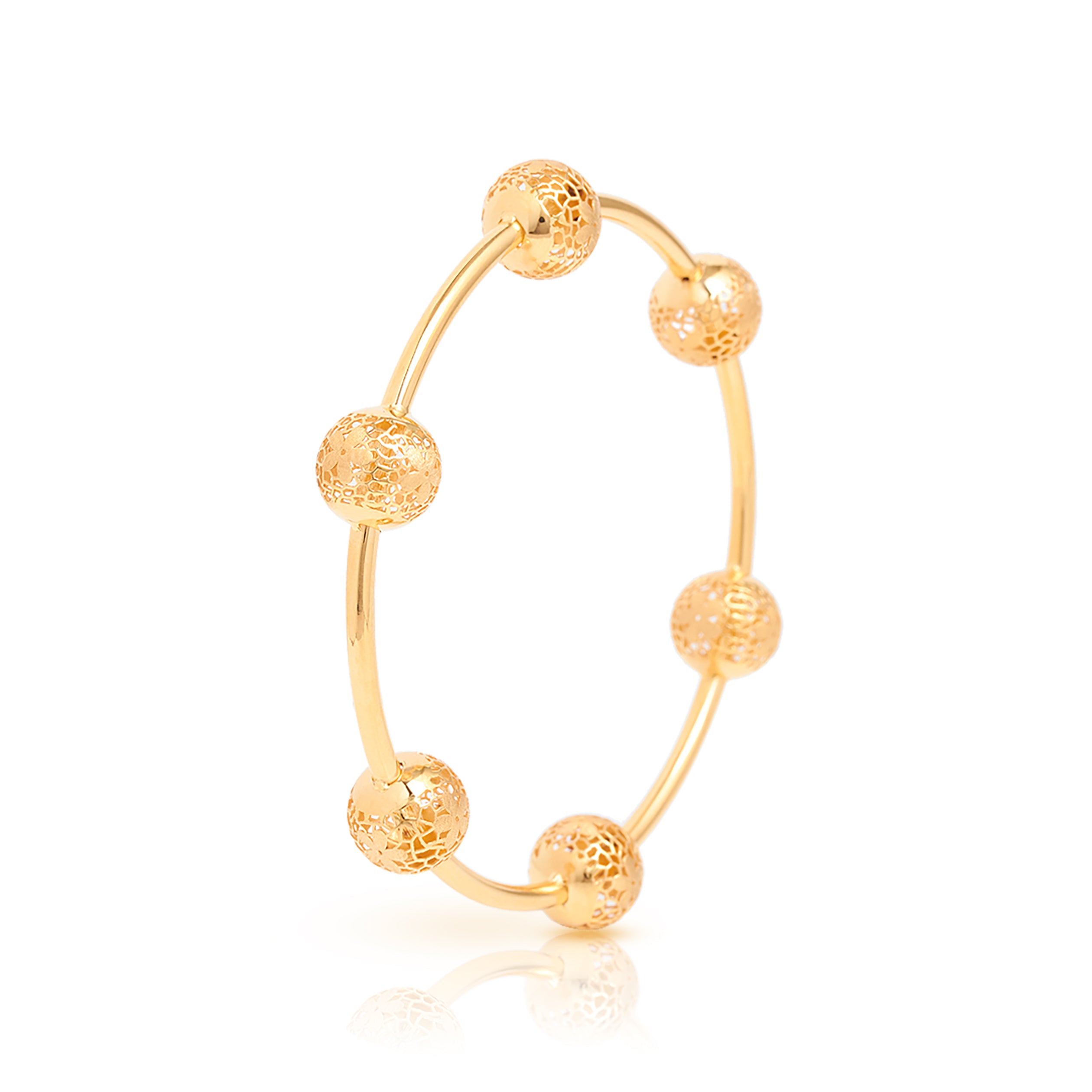 Buy Bubble Gold Bangle Zaveri Bros