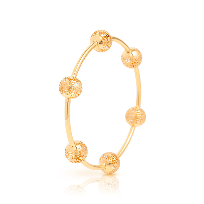 Bubble Gold Bangle - zaveribros.com