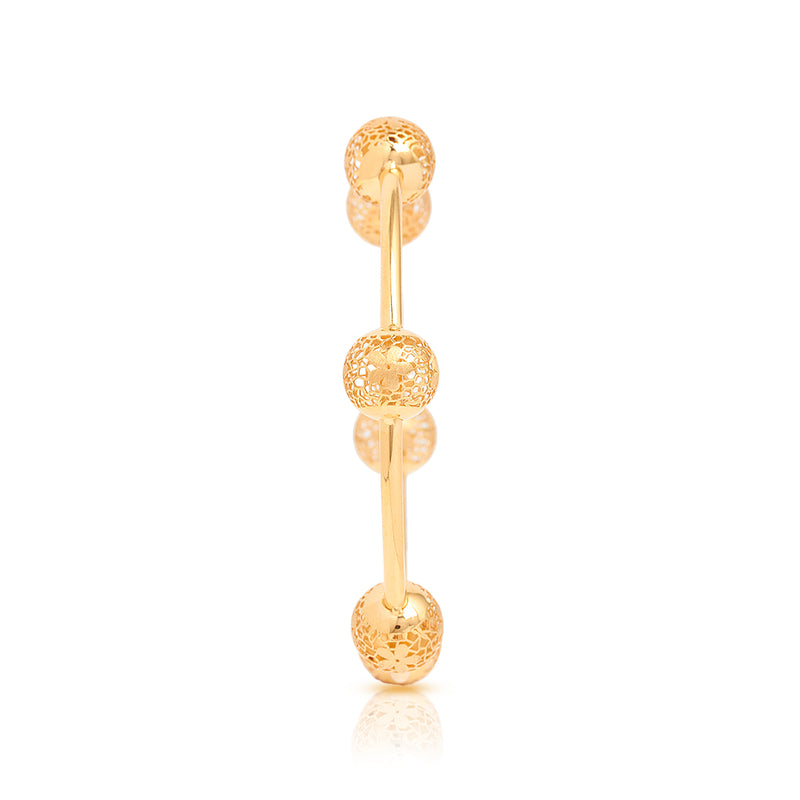 Bubble Gold Bangle - zaveribros.com