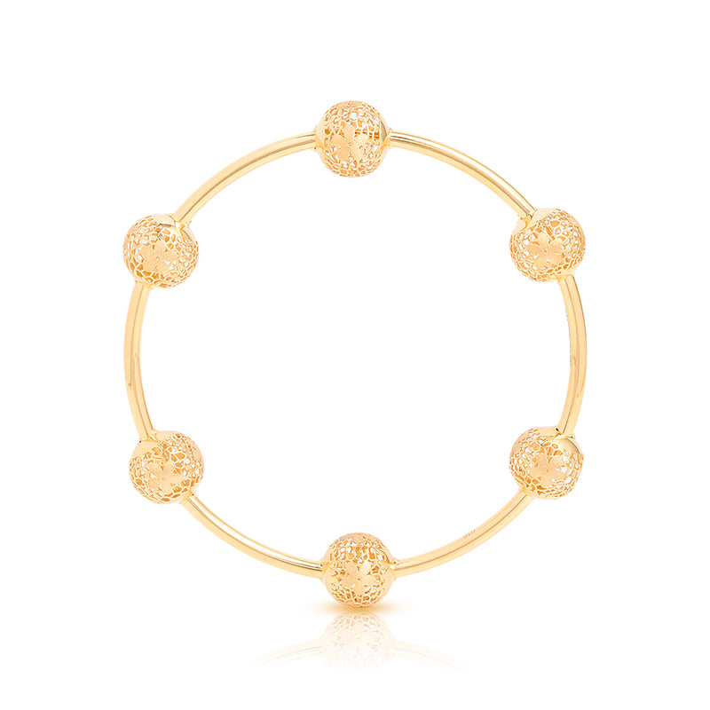 Bubble Gold Bangle - zaveribros.com