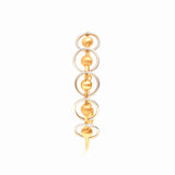 Lovely Circle Shine Gold Bangle - zaveribros.com