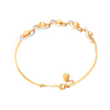 Lovely Circle Shine Gold Bangle - zaveribros.com