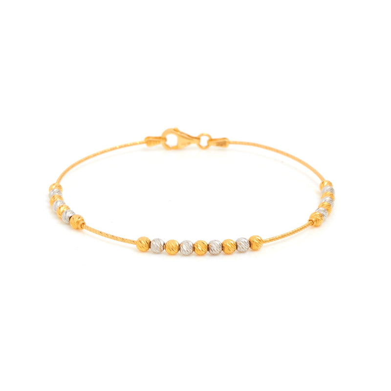 Charming Two Tone Gold Bracelet - zaveribros.com