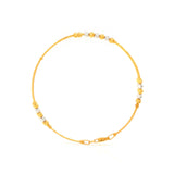 Glamourous Shine Two Tone Gold Bracelet - zaveribros.com