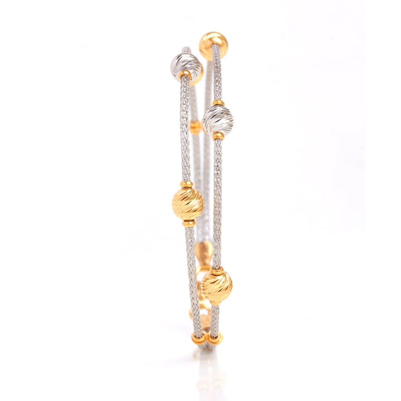 Dazzling Glam Gold Bangle - zaveribros.com