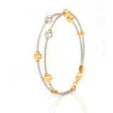 Dazzling Glam Gold Bangle - zaveribros.com