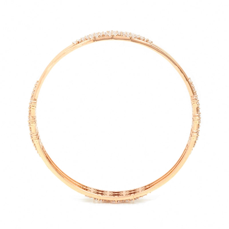 Modern Classic Diamond Bangle - zaveribros.com