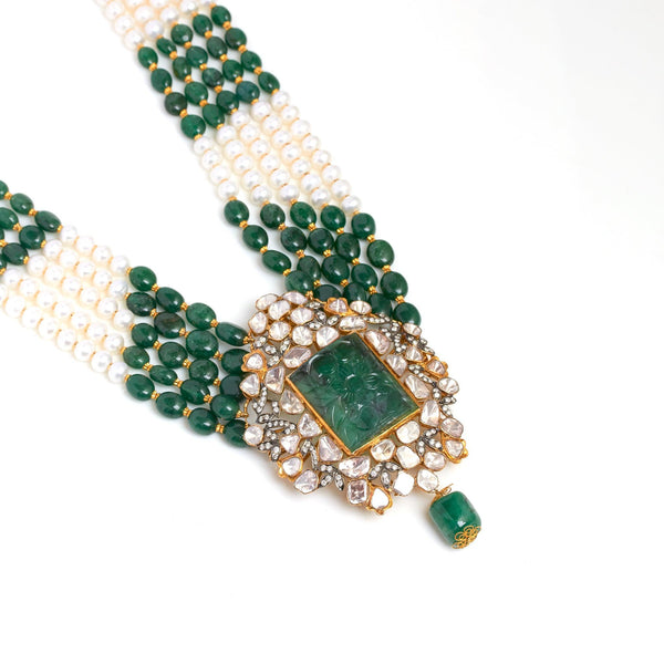 Dainty Traditional Gemstone Diamond Necklace - zaveribros.com