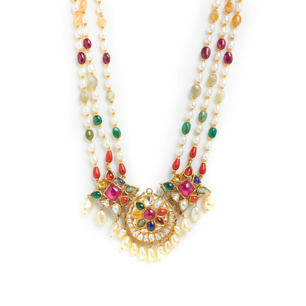Elegant Hamsi Gold Necklace - zaveribros.com