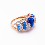 blue diamond ring